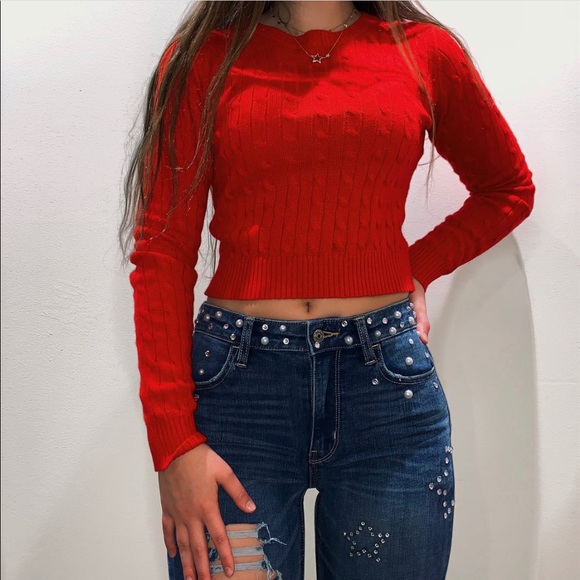 Red Garage Sweater 🍄 - Picture 1 of 4